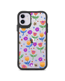 DailyObjects Shining Tulips Black Hybrid Clear Case Cover For iPhone 11