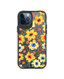 DailyObjects Sunflower Nostalgia Black Hybrid Clear Case Cover For iPhone 12 Pro Max