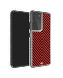 DailyObjects V Red Stride 2.0 Case Cover For Samsung Galaxy S21 Ultra