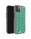 DailyObjects Wavey Green Stride 2.0 Case Cover For iPhone 13 Mini