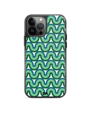 DailyObjects Wavey Green Stride 2.0 Case Cover For iPhone 13 Pro