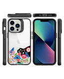 DailyObjects Day Dreamer Black Hybrid Clear Case Cover For iPhone 13 Pro Max